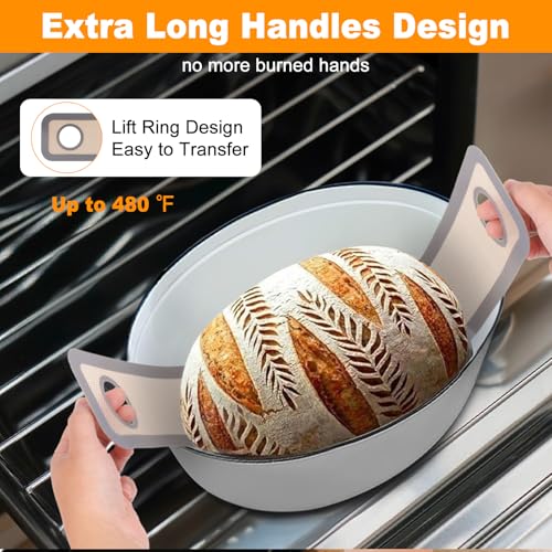 Silicone Bread Sling for Dutch Oven 2 Pcs (2 Count)