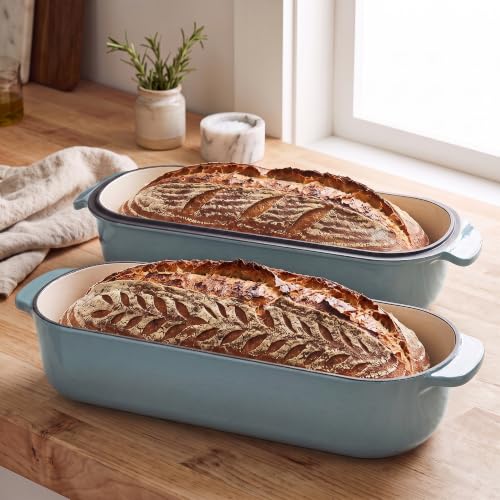 Enameled Cast Iron Loaf Pan with Lid