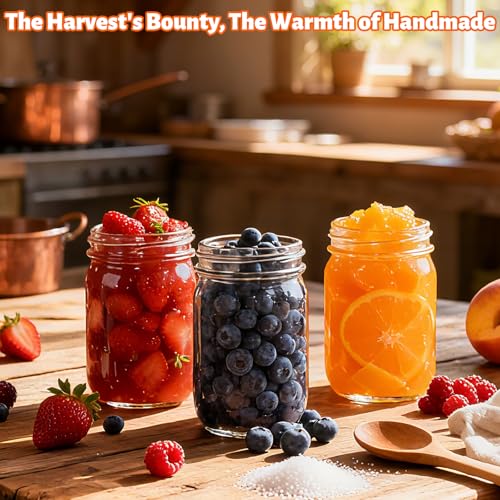 20 Pack 12oz Mason Jars with Silver Lids and Bands (20 Count)