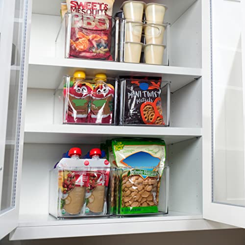 Clear Plastic Storage Bins (8 Count)