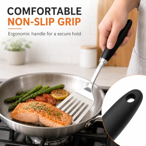 Stainless Steel Slotted Turner Spatula