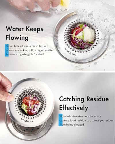 2 Pack Upgraded Sink Drain Strainer (2 Count)