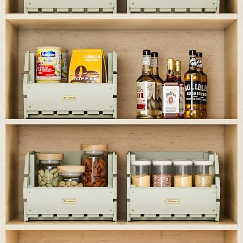 Wood Potato Onion Storage Bins (3 Count)