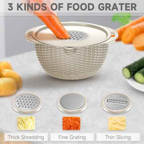 4 1 Colander with Bowl & Spoons Set