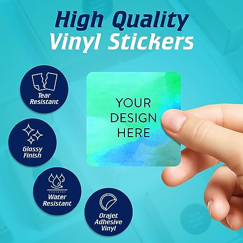 Custom Vinyl Stickers Your Image (100 Count)