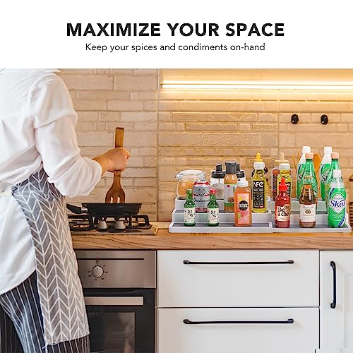 3 Tier Expandable Spice Rack Organizer (2 Count)