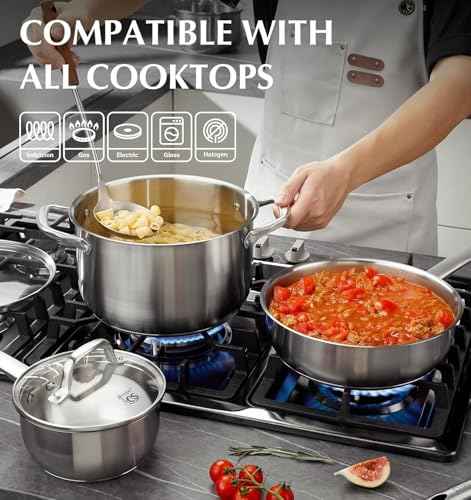 Stainless Steel Pots and Pans Set