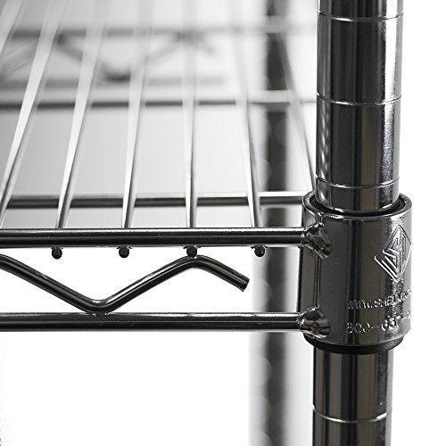 Shelving Inc. 8" d x 48" w Chrome Wire Shelving with 3 Tier Shelves (3 Count)