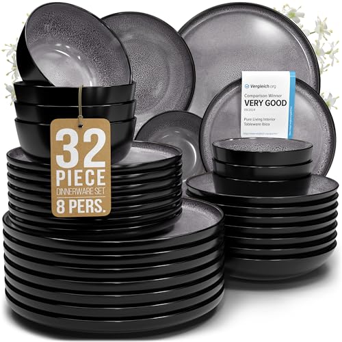 32 Piece Stoneware Dinnerware Set for 8 (32 Count)