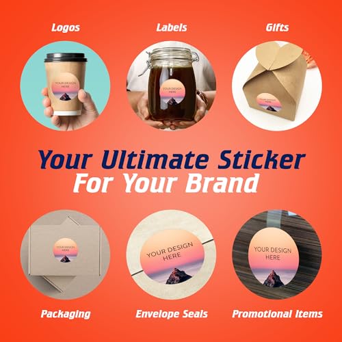 Custom Vinyl Stickers Your Image (100 Count)