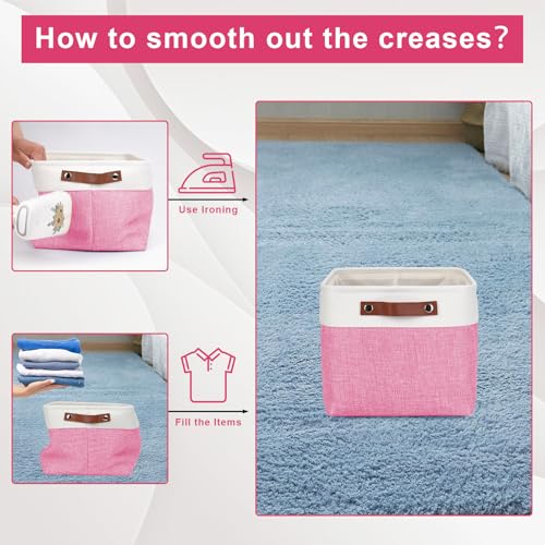 Storage Bins Large Fabric Storage Baskets for Shelves 3 Pack (3 Count)