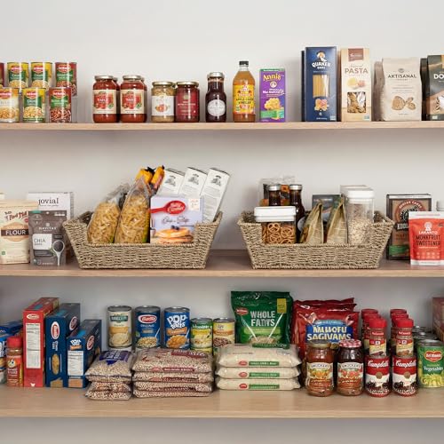 Pantry Baskets for Organizing (2 Count)