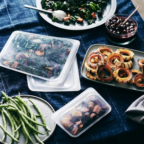 Premium Reusable Silicone Food Storage Bags (3 Count)