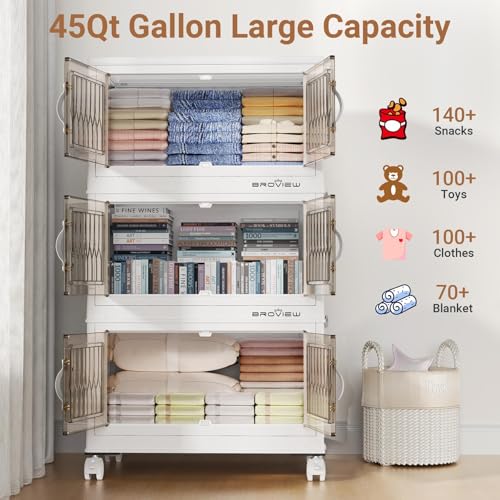 225Qt Stackable Storage Bins with Lid (5 Count)