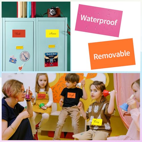 Removable Colored Labels Stickers