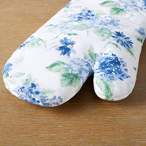 Amber Floral Oven Mitt & Pot Holder Set 2