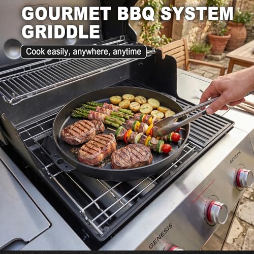 Griddles for Weber Kettle Grill Accessories 22 inch 7421 Round Cast Iron