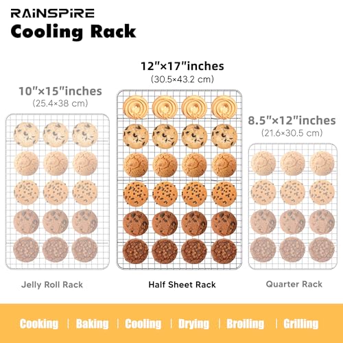 Cooling Racks for Cooking and Baking True 304 Stainless Steel 12"x17" 1Pcs