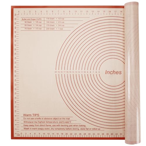 Silicone Pastry Mat 34x26 Inch Nonstick Baking Mat
