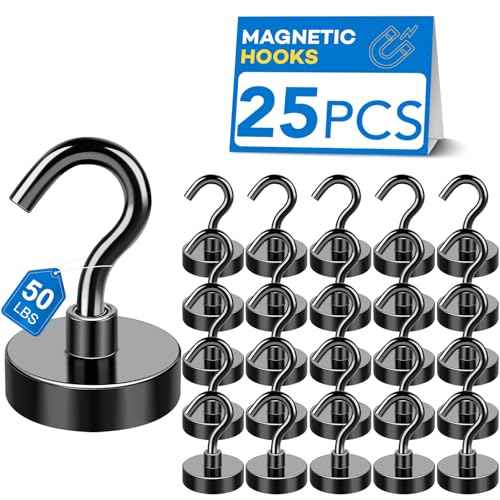 Magnetic Hooks for Cruise Essentials 2026 Cabins Door 25 Pack (25 Count)