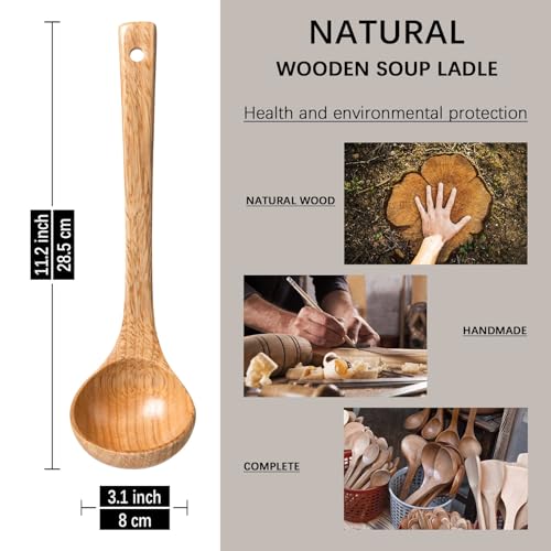 Wooden Soup Ladle for Cooking