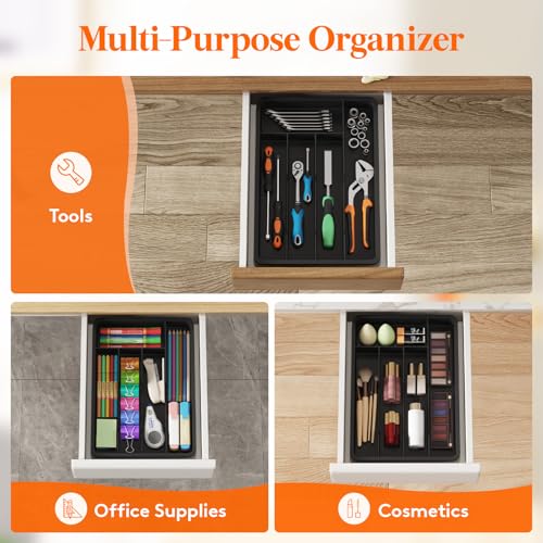 Silverware Drawer Organizer Tray