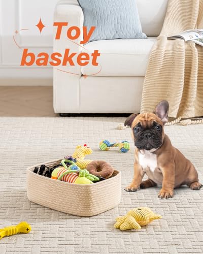 Small Woven Storage Basket for Organizing (3 Count)