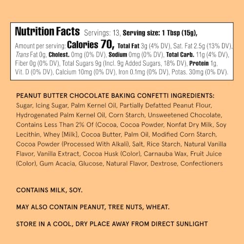 Peanut Butter Chocolate Baking Confetti 2 Pack