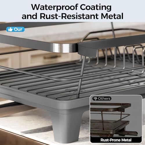 Urakify Dish Drying Rack for Kitchen Counter