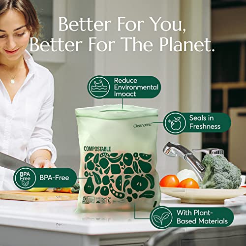 Compostable* Gallon Size Food Storage Bags (25 Count)
