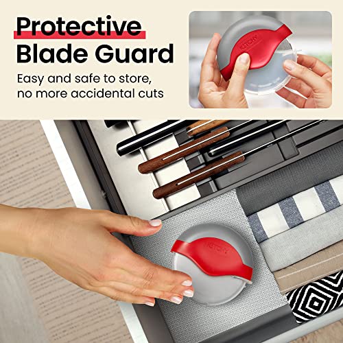Pizza Cutter Wheel with Protective Blade Cover