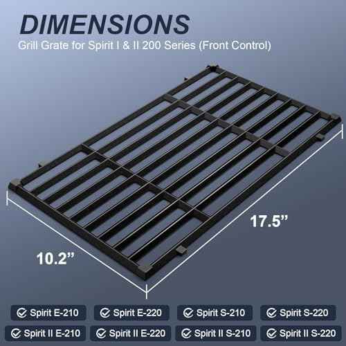 Spirit E210 Grill Replacement Parts for Weber 7635 7637 69785 Kit