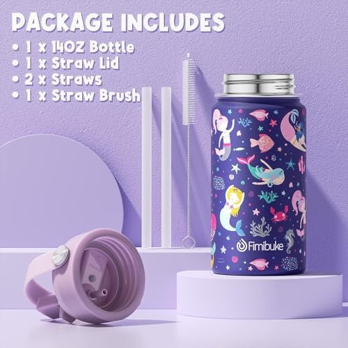 Kids Bento Lunch Box with Toddler Insulated Water Bottle Lunch Bag