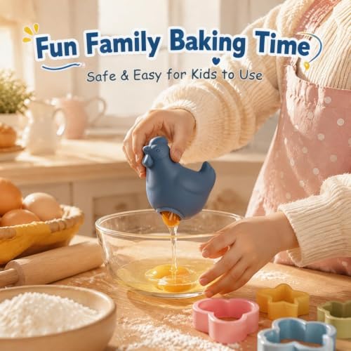 Silicone Hen Shaped Egg Yolk Separator