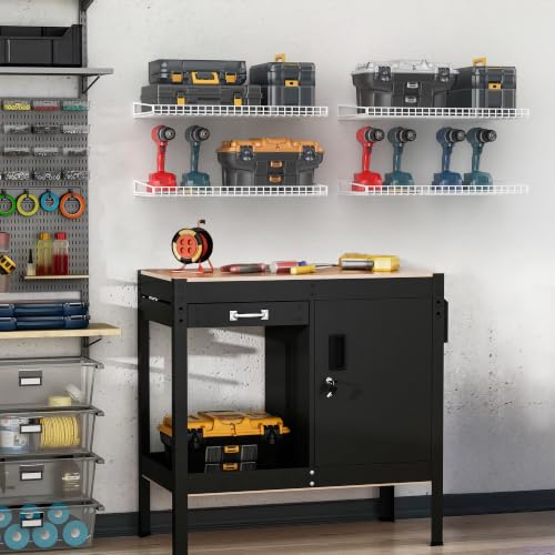 Wall Mounted Storage Shelf for Garage (4 Count)