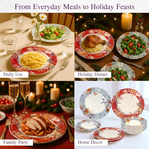 12 Piece Porcelain Dinnerware Set for 4