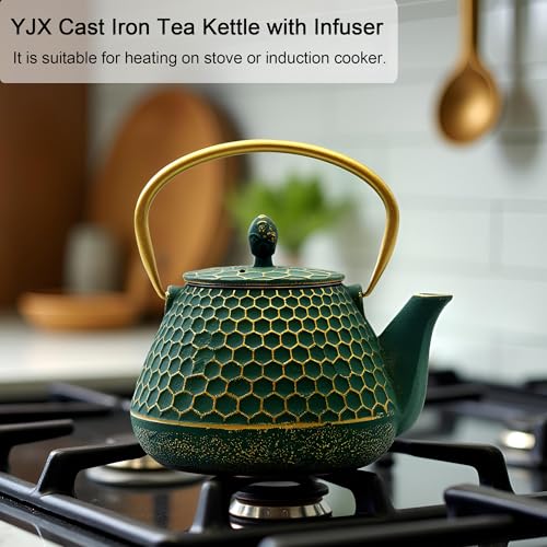 Cast Iron Teapot and Cups Set
