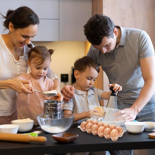 200Pcs Plastic Egg Carton Bulk Empty Clear Egg Tray Holder Container for Farm Business Market Home Kitchen Refrigerator Storage (200 Count)