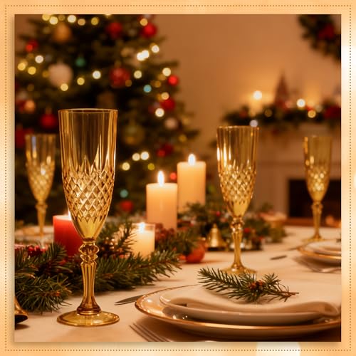12 Pack Plastic Champagne Flutes (12 Count)