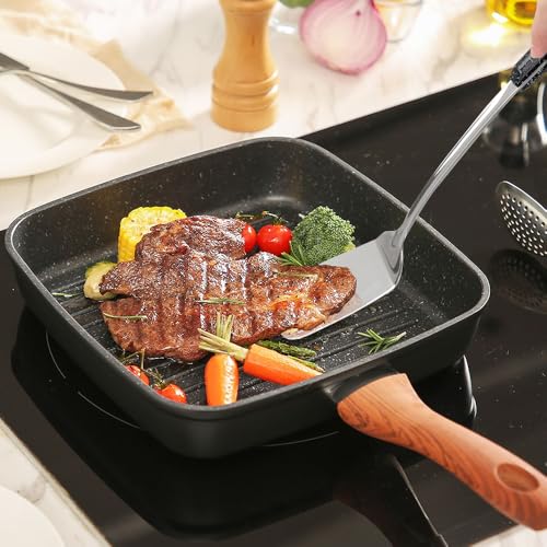 Stainless Steel Spatula with Heat Resistant Handle (2 Count)
