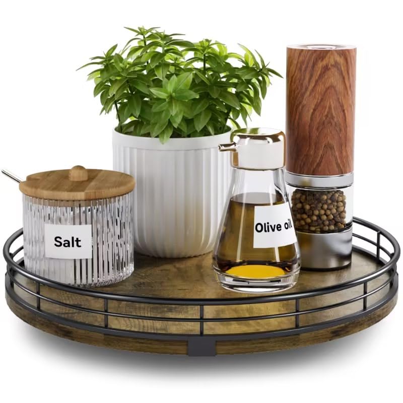 Lazy Susan Turntable Organizer for Table Top