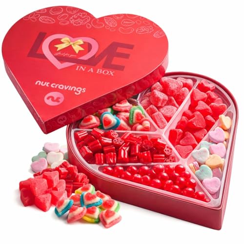Heart Shaped Mixed Candy Gift Basket