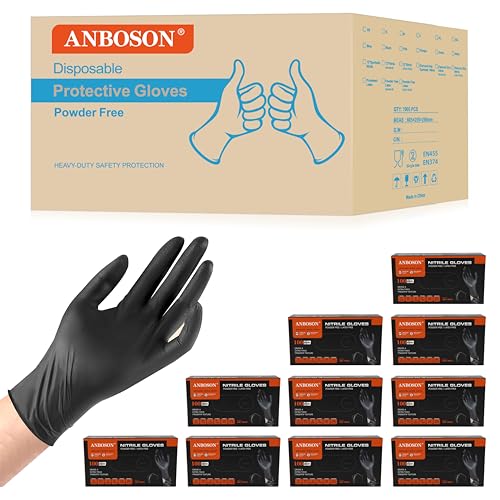 6 mil Disposable Nitrile Gloves (1000 Count)
