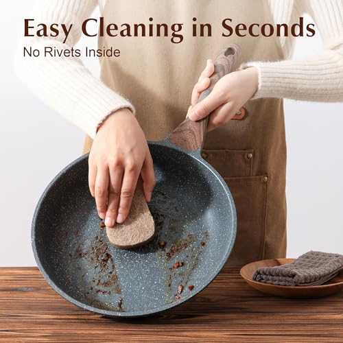 Nonstick Frying Pan Skillet with Lid