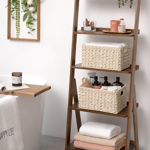 White Wicker Baskets for Storage (2 Count)