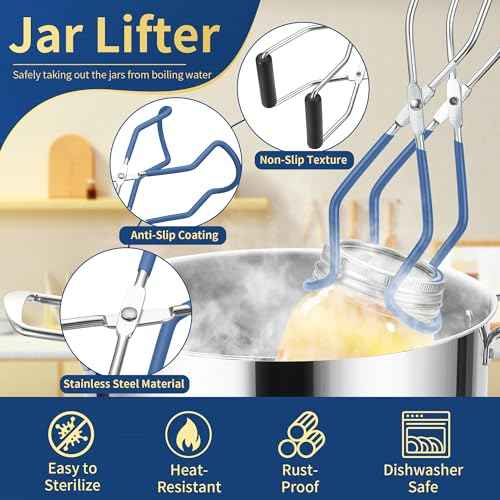 Canning Supplies Starter Kit with Canning Rack