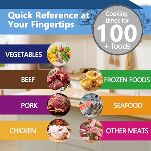 Air Fryer Magnetic Cheat Sheet Cooking Times Chart