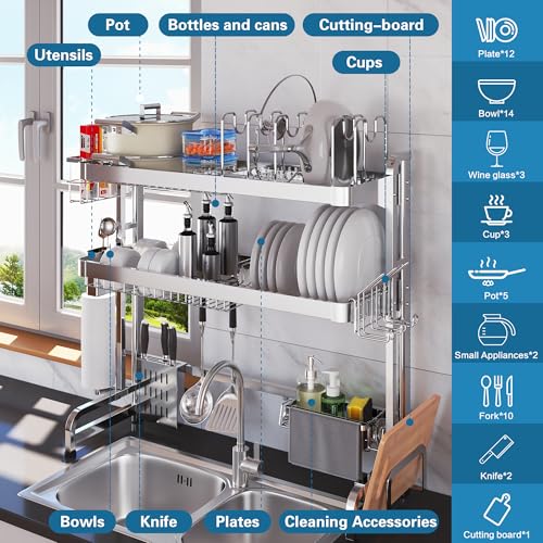 Over The Sink Dish Drying Rack