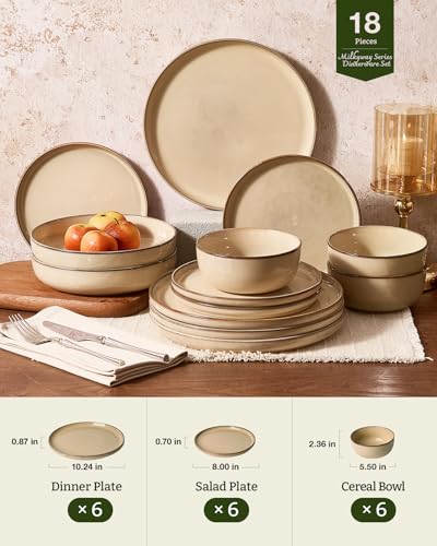 Milkyway 18 Piece Stoneware Dinnerware Set