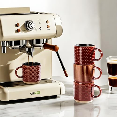 6 OZ Stackable Coffee Mugs (4 Count)